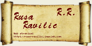 Rusa Ravilić vizit kartica